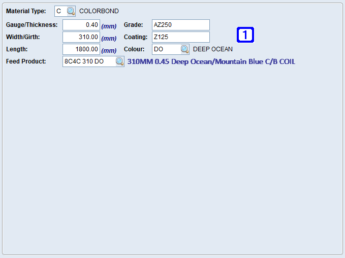 Product Masterfile Maintenance Sheetmetal Fabrication Tab Screen Product Masterfile Maintenance Sheetmetal Fabrication Tab Screen