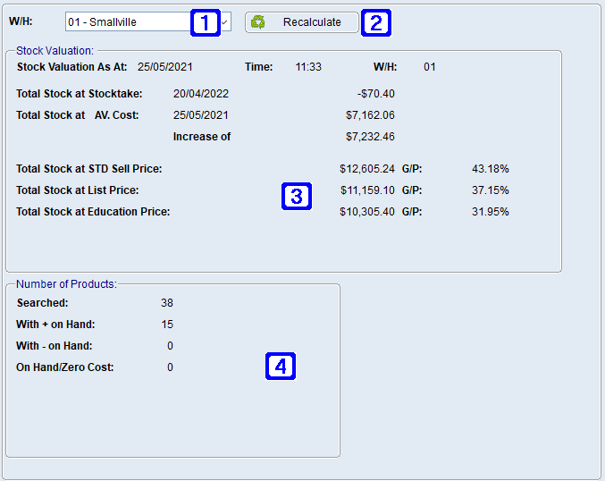 Inventory Position Tab Screen Inventory Position Tab Screen