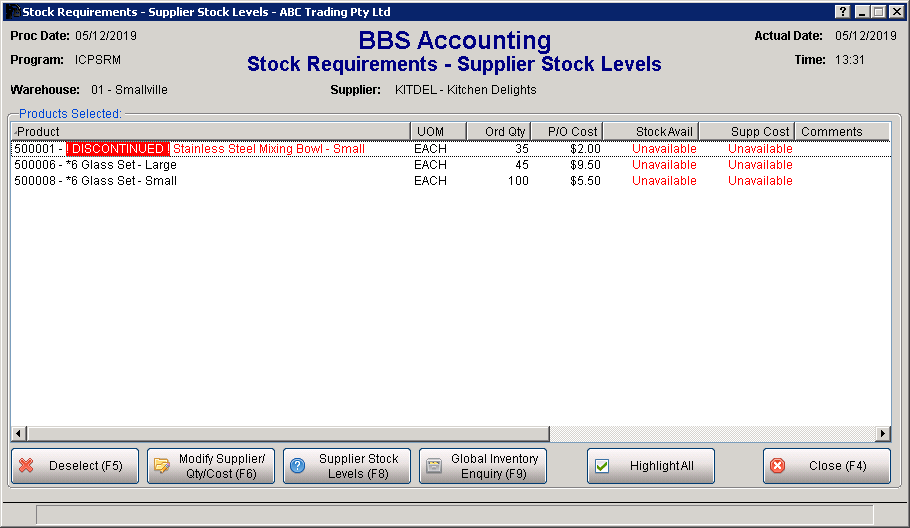 Discontinued product flag 9