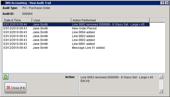 Purchase Order Example Purchase Order Example
